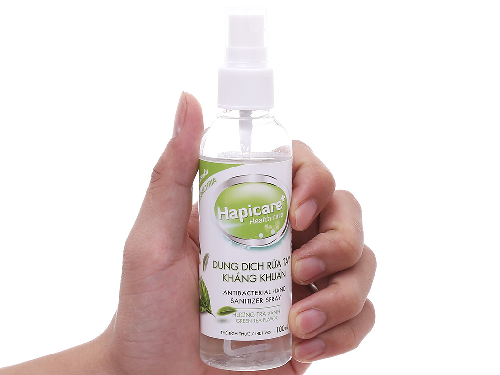 Dung Dịch Rửa Tay Kháng Khuẩn HAPICARE (Chai 100ml dạng xịt)