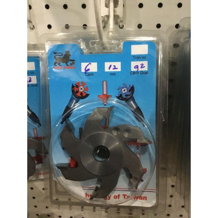 lưỡi phay gỗ định hình 6 cánh dày 12mm