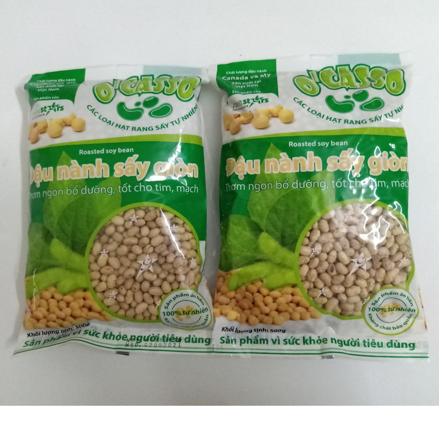 [HCM]1kg Đậu Nành Sấy Giòn OCasso - Loại Đặc Biệt