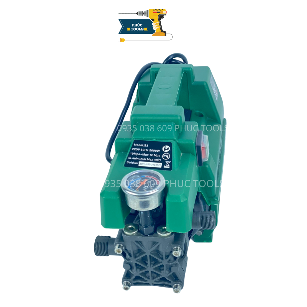 Máy rửa xe mini zukui S3 2000W bảo hành 12 tháng