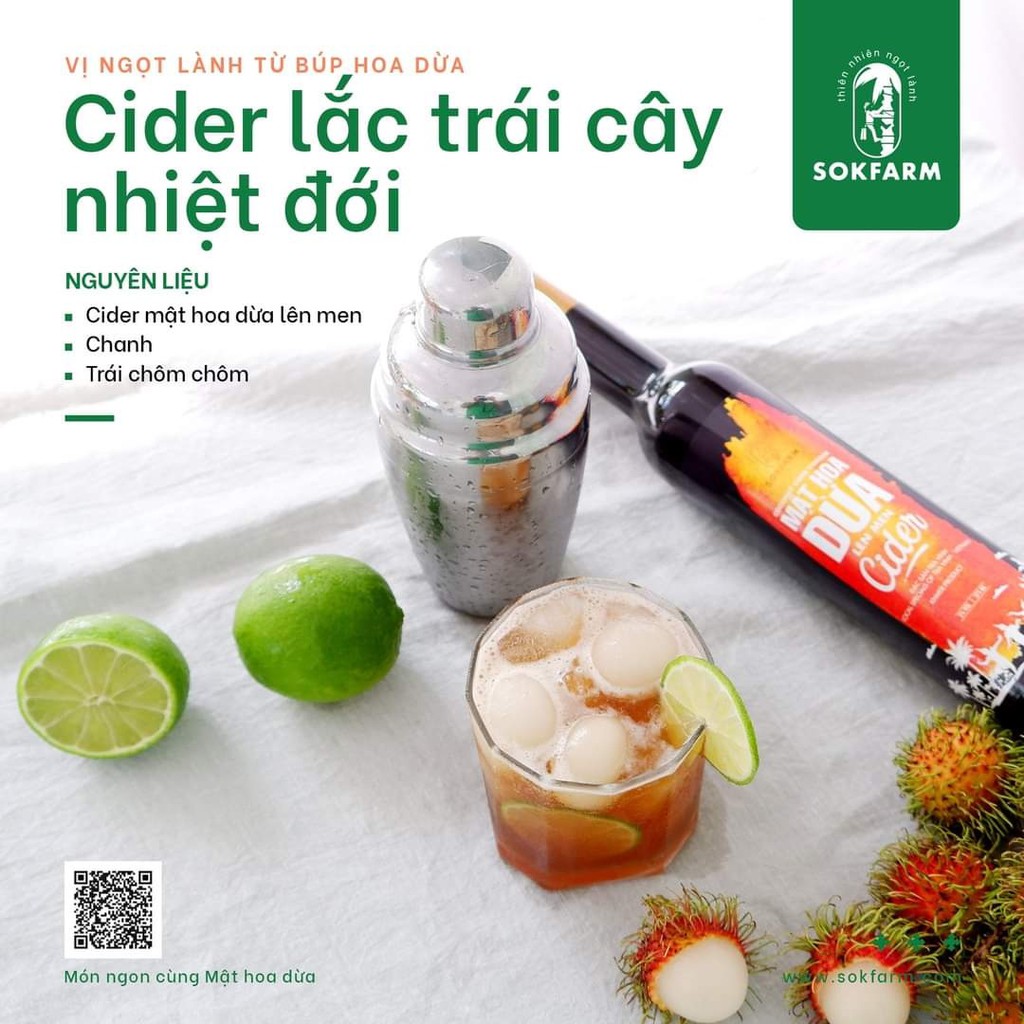 Cider Mật Hoa Dừa 375ml