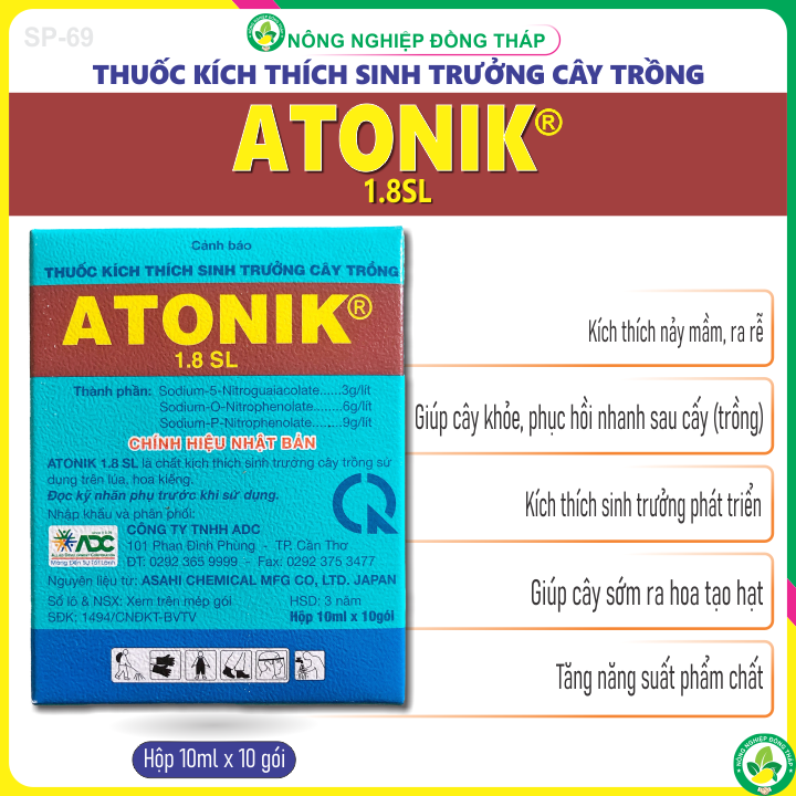 Kích thích sinh trưởng cây trồng atonik 1.8sl