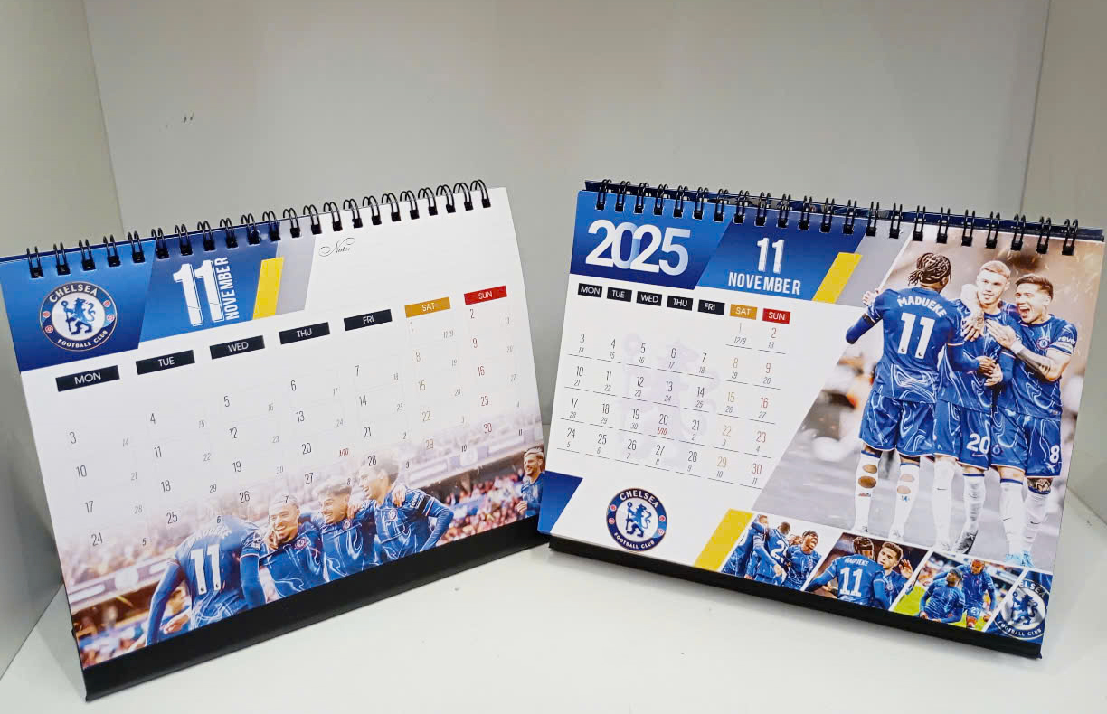 Lịch để bàn Chelsea 2026