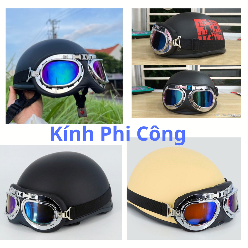 kính phi công, kính uv gắn mũ bảo hiểm