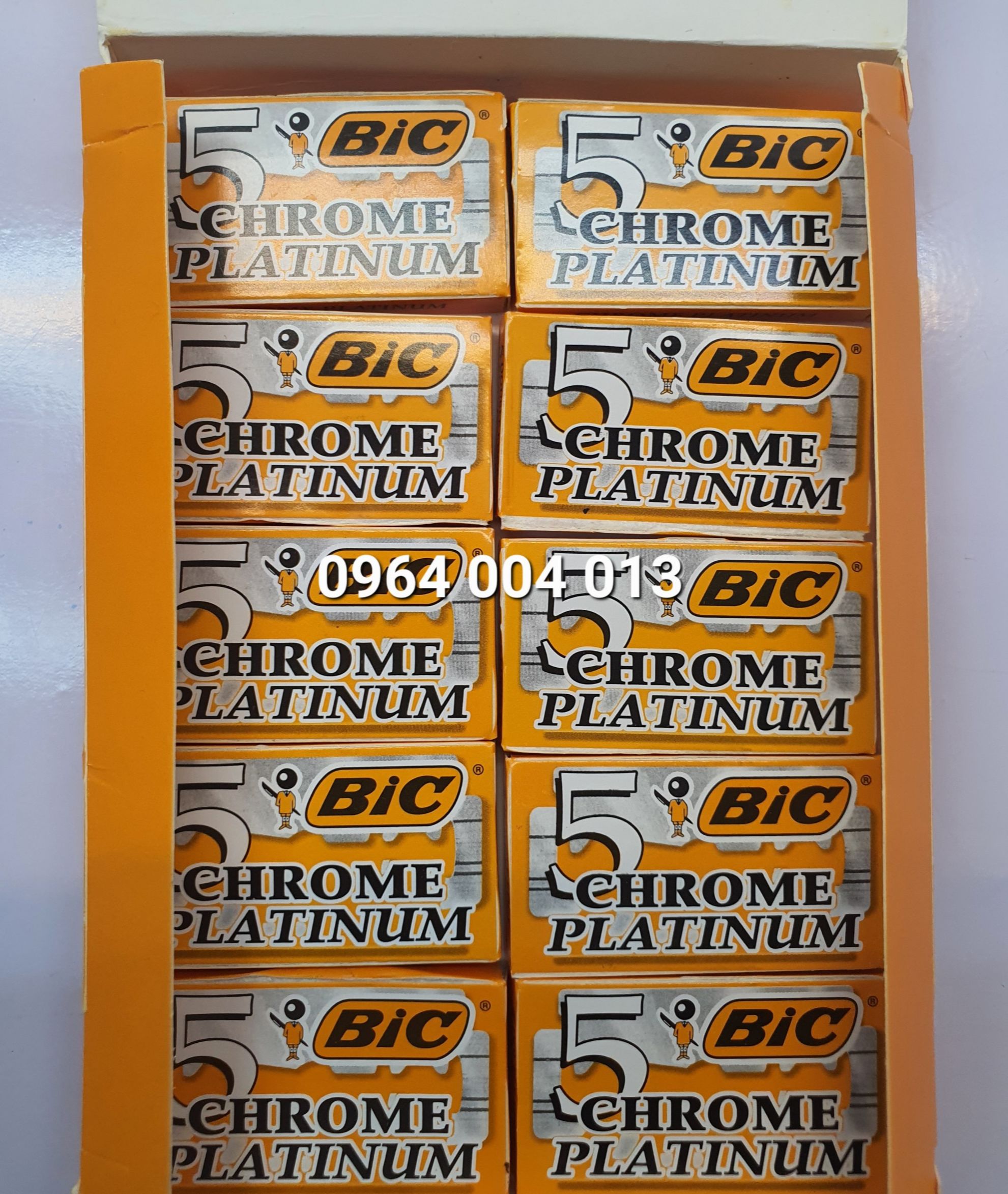 Hộp 100 lưỡi lam Bic Hy Lạp ( 20 Hộp x 5 lưỡi )