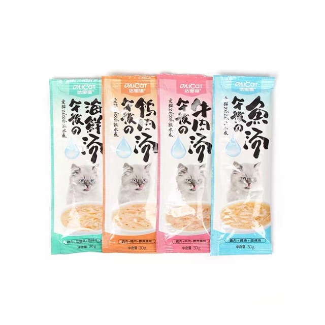 canh sup dali thức dành cho mèo 30gr