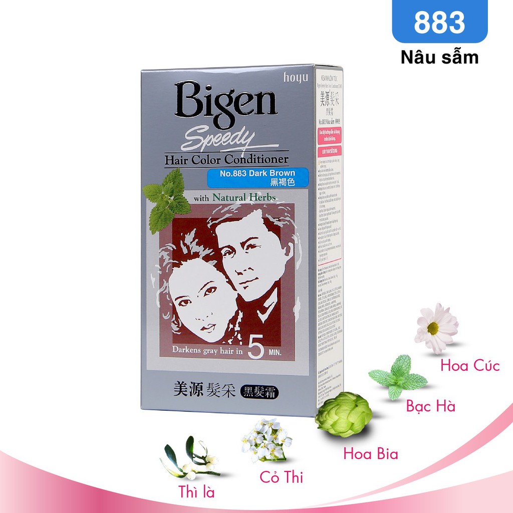 Thuốc nhuộm bigen speedy no.883 dark brown - nâu sẫm