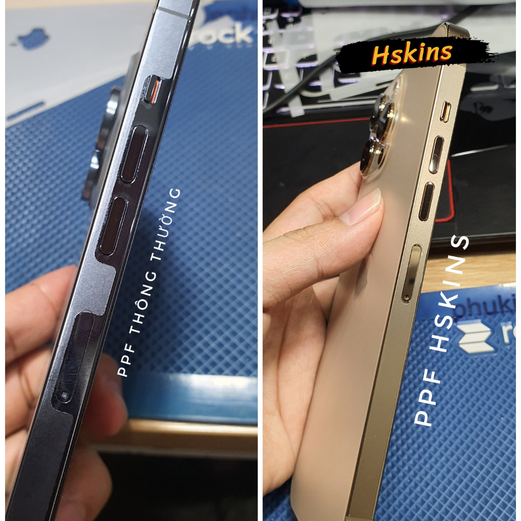 Miếng dán PPF thủy lực iPhone 14 Pro Max / 13 Pro Max, 12 Pro Max, 11 Pro Max, Xs Max, 8 Plus, 5Se,... lưng full viền