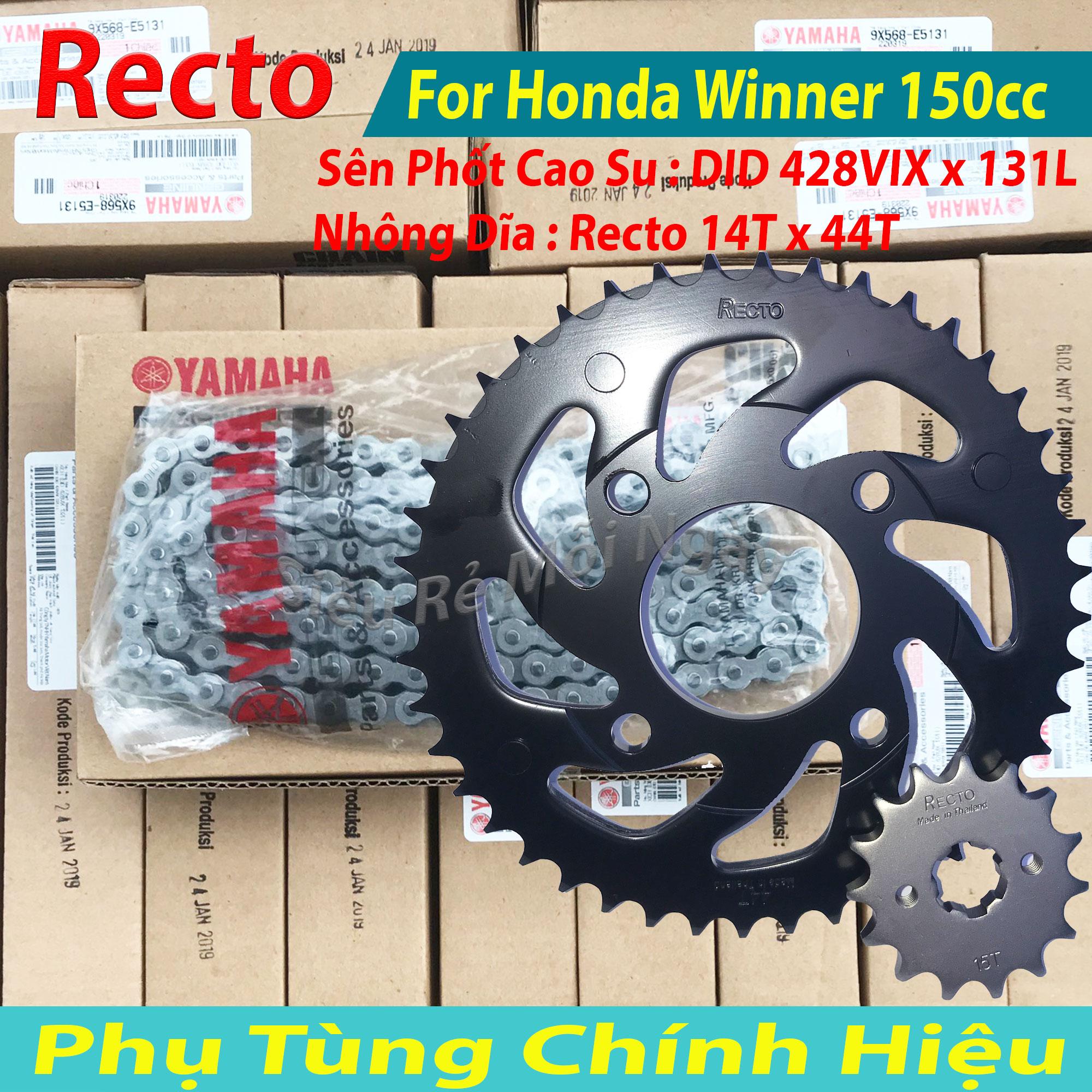 [HCM]Bộ Nhông Sên Dĩa Recto Winner 150cc Sên Phốt Cao Su 131L TFX ( Thái Lan )