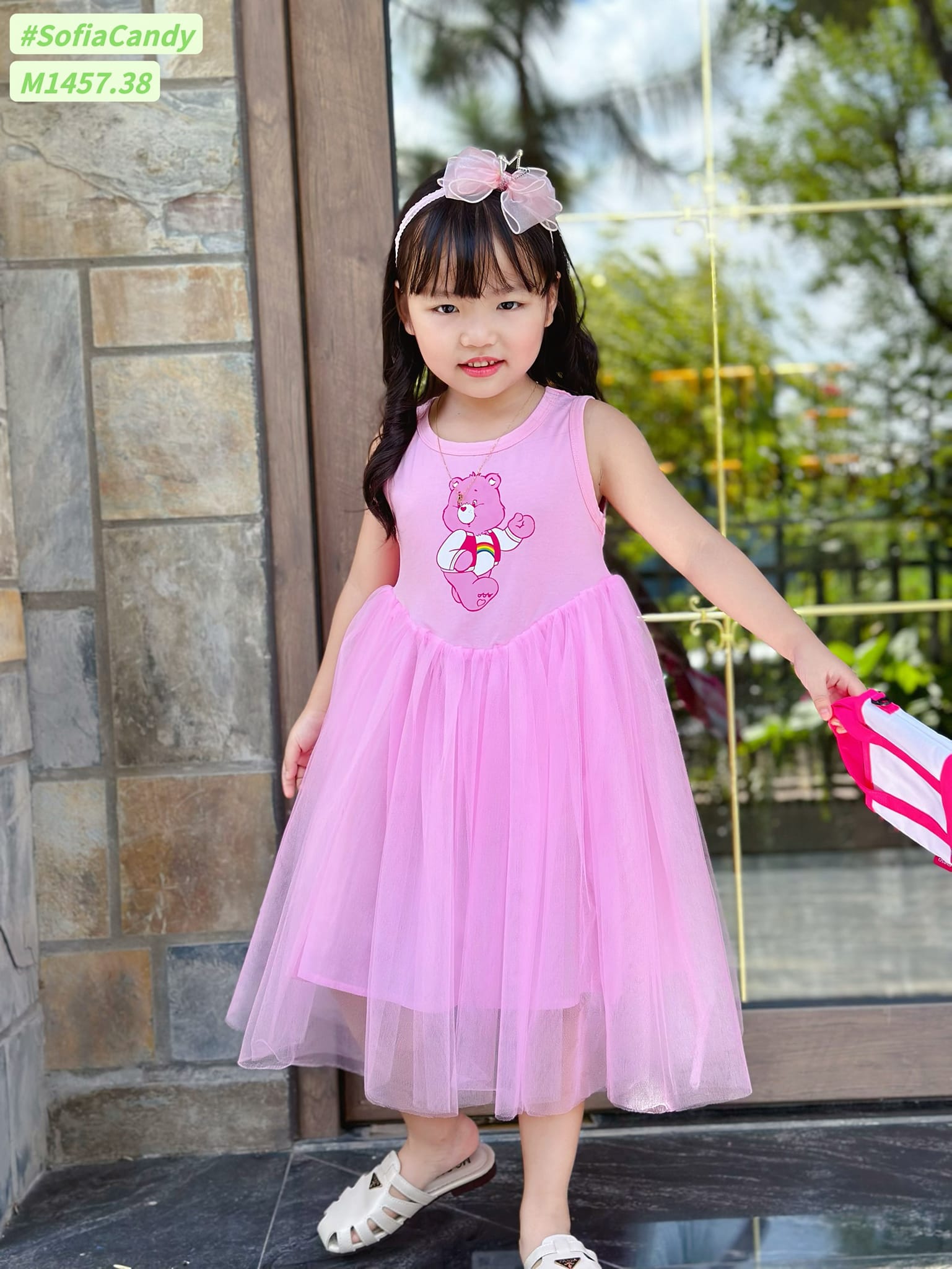 Đầm gấu Dâu Sofia candy Xinh Xỉu