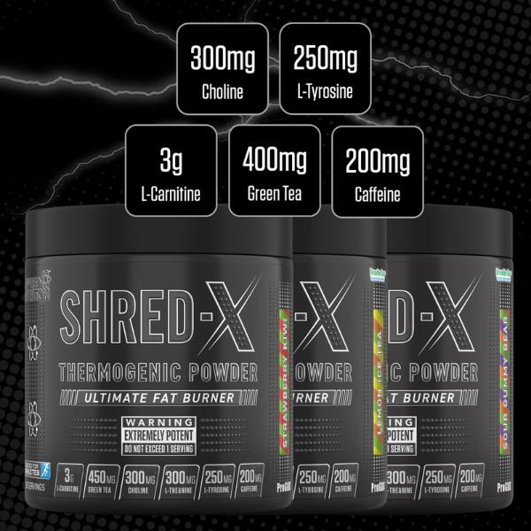 Bột uống đốt mỡ Applied Nutrition Shred X- Tăng cường trao đổi chất (30 lần dùng)