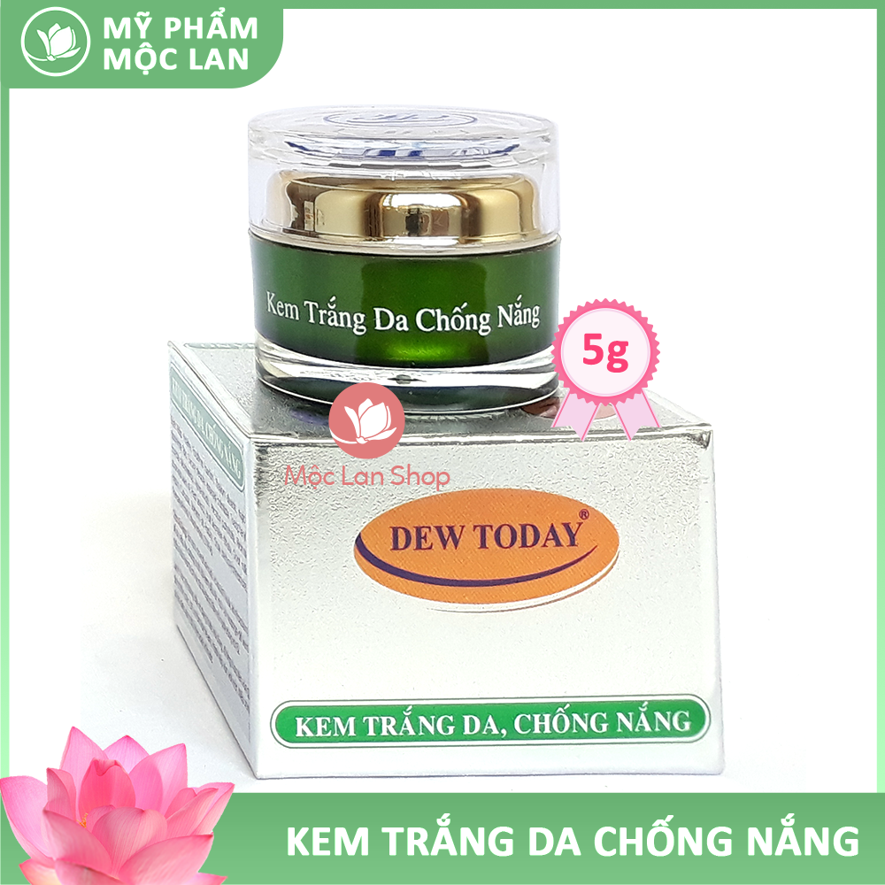 Kem dưỡng trắng da mặt chống nắng - Kem Dew Today 5gr - Mỹ phẩm Mộc Lan
