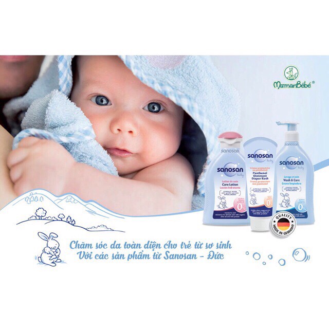 Dung dịch vệ sinh phụ nữ Sanosan Hoa cúc Chamomilla 200ml