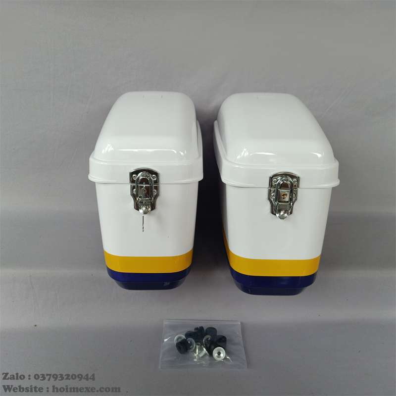 Cặp Thùng Hông CB250 Màu Trắng Chính Hãng