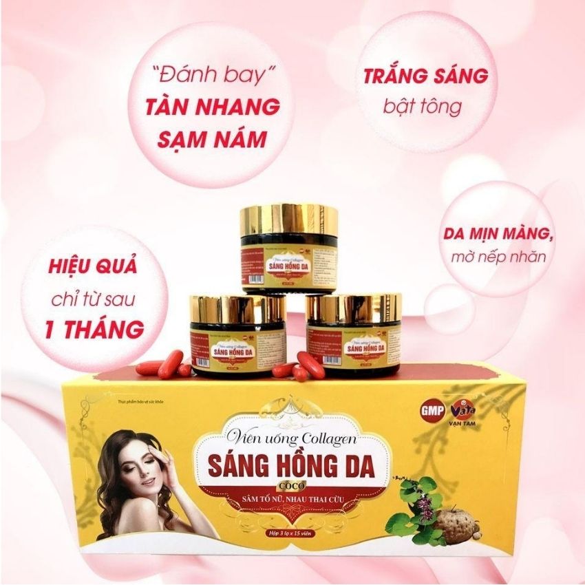Viên uống colagen SÁNG HỒNG DA