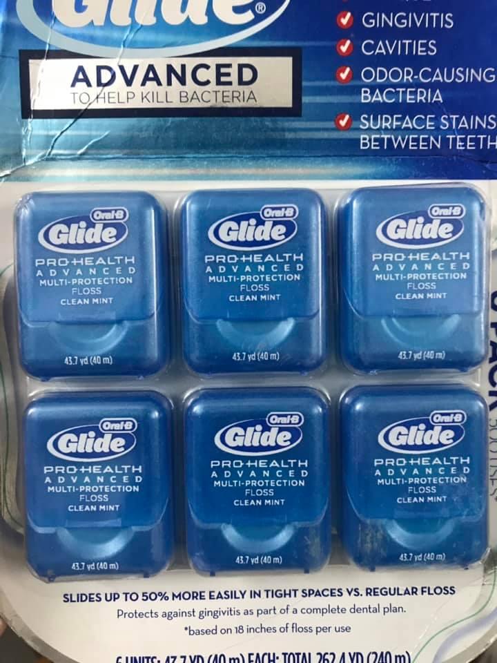 [HCM]Chỉ Nha Khoa Oral-B Glide Hàng Mỹ (Set 6 Hộp X 40m)