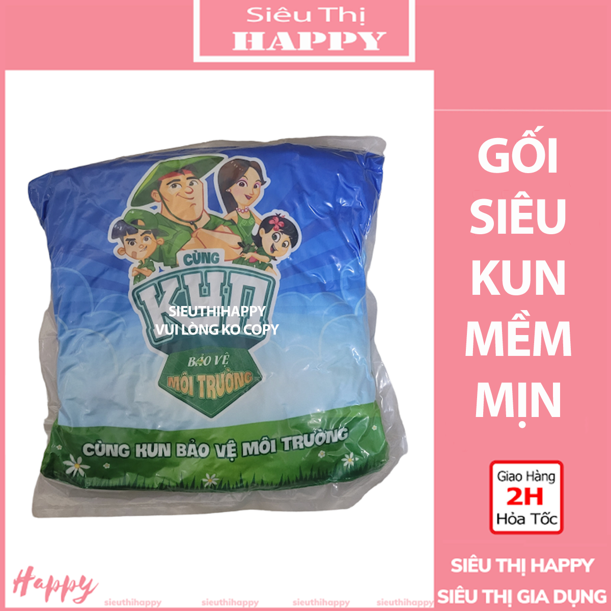 Gối siêu Kun đa năng - quà tặng Kun mẫu mới
