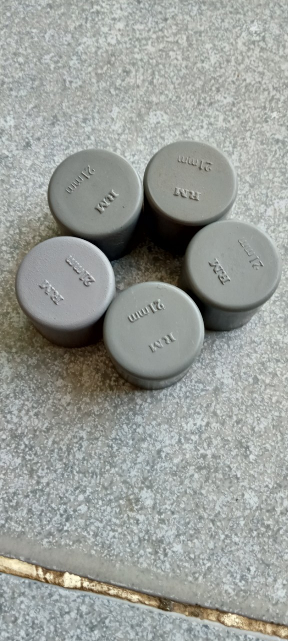 combo 50 Nắp đậy ống 21 mm PVC, đầu bịt ống cấp thoát nước