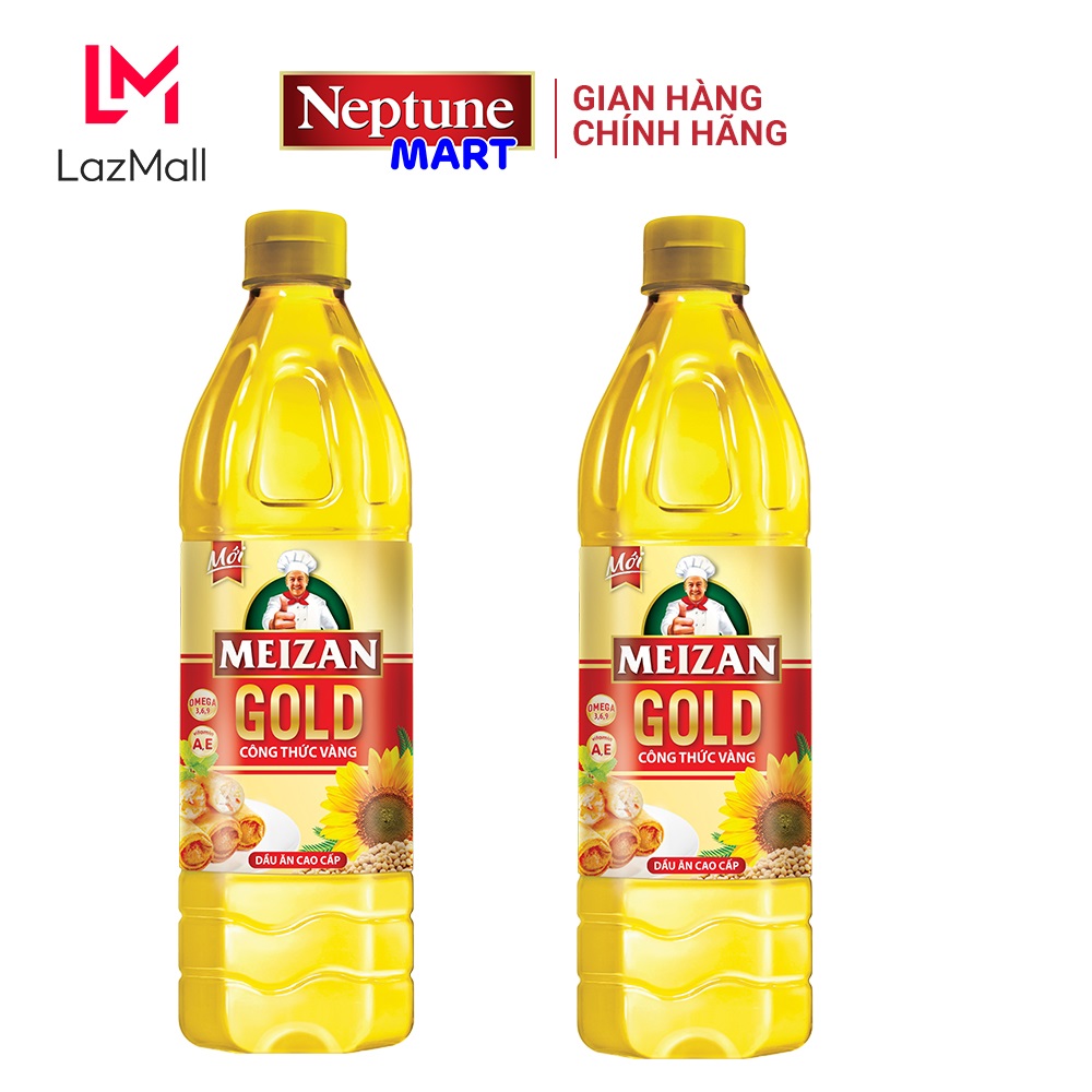[Combo 2 chai] Dầu Ăn Meizan Gold 1L