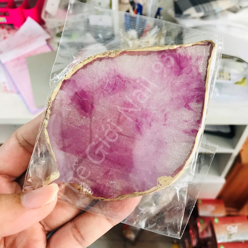 Đá thạch chụp hình nail - Pha sơn gel