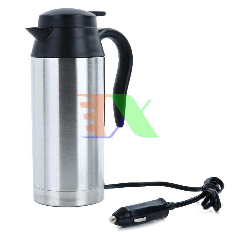 Car water heater BN1-750 ml Electric 24V, Super speed car, Thermos 2 layers of stainless steel 304 (12V adapter)