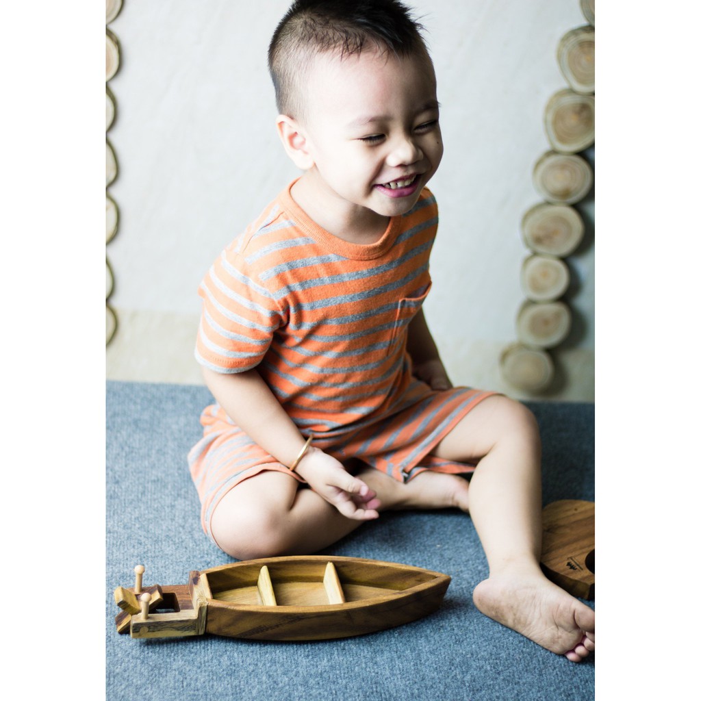 Set 4 Món - Đồ Chơi Gỗ Chàng Trai Gỗ