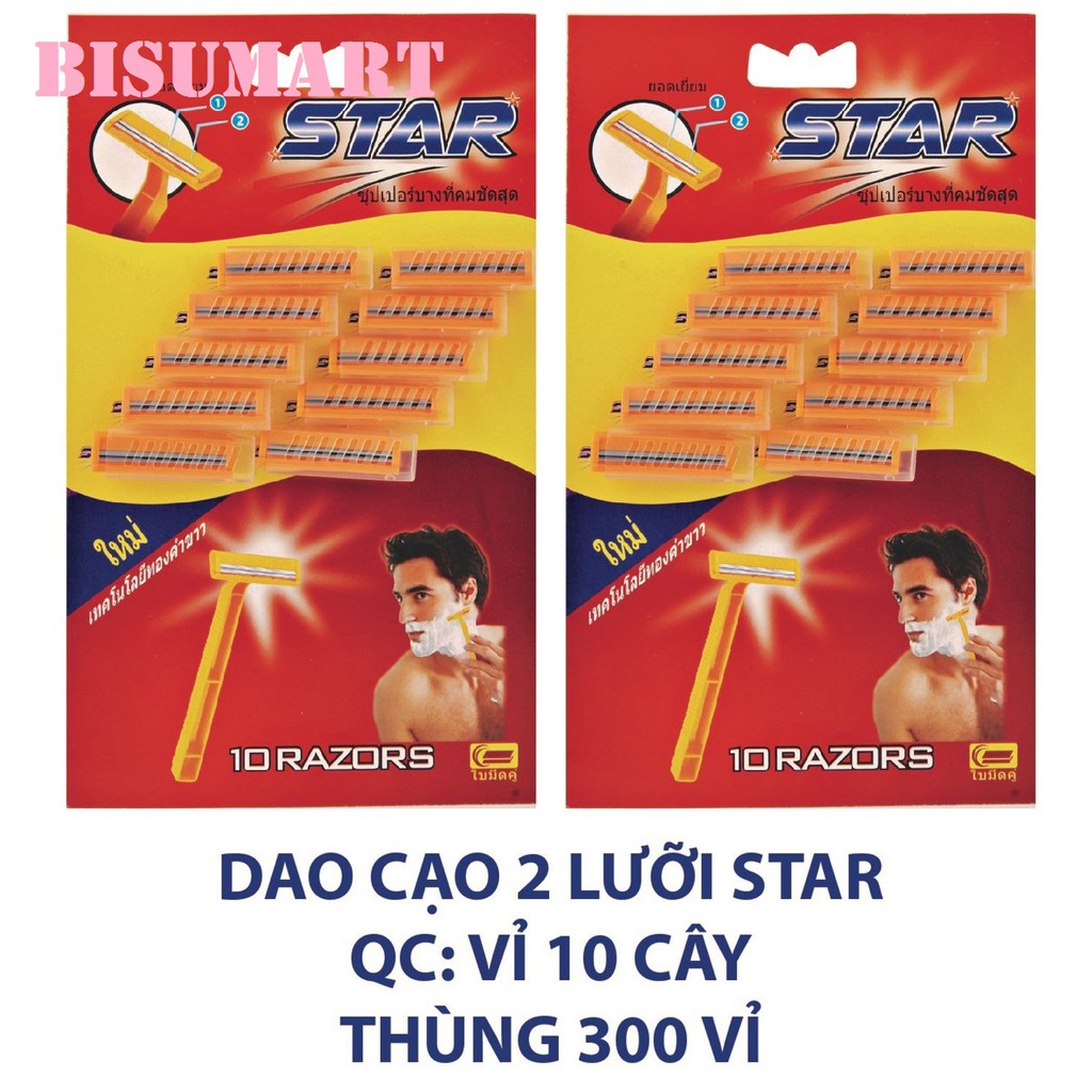 Combo vĩ 24 dao cạo râu thái lan star