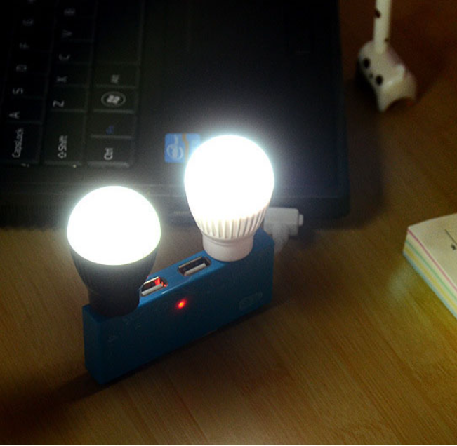 Mini USB Led Round Light Bulb Saves Electricity