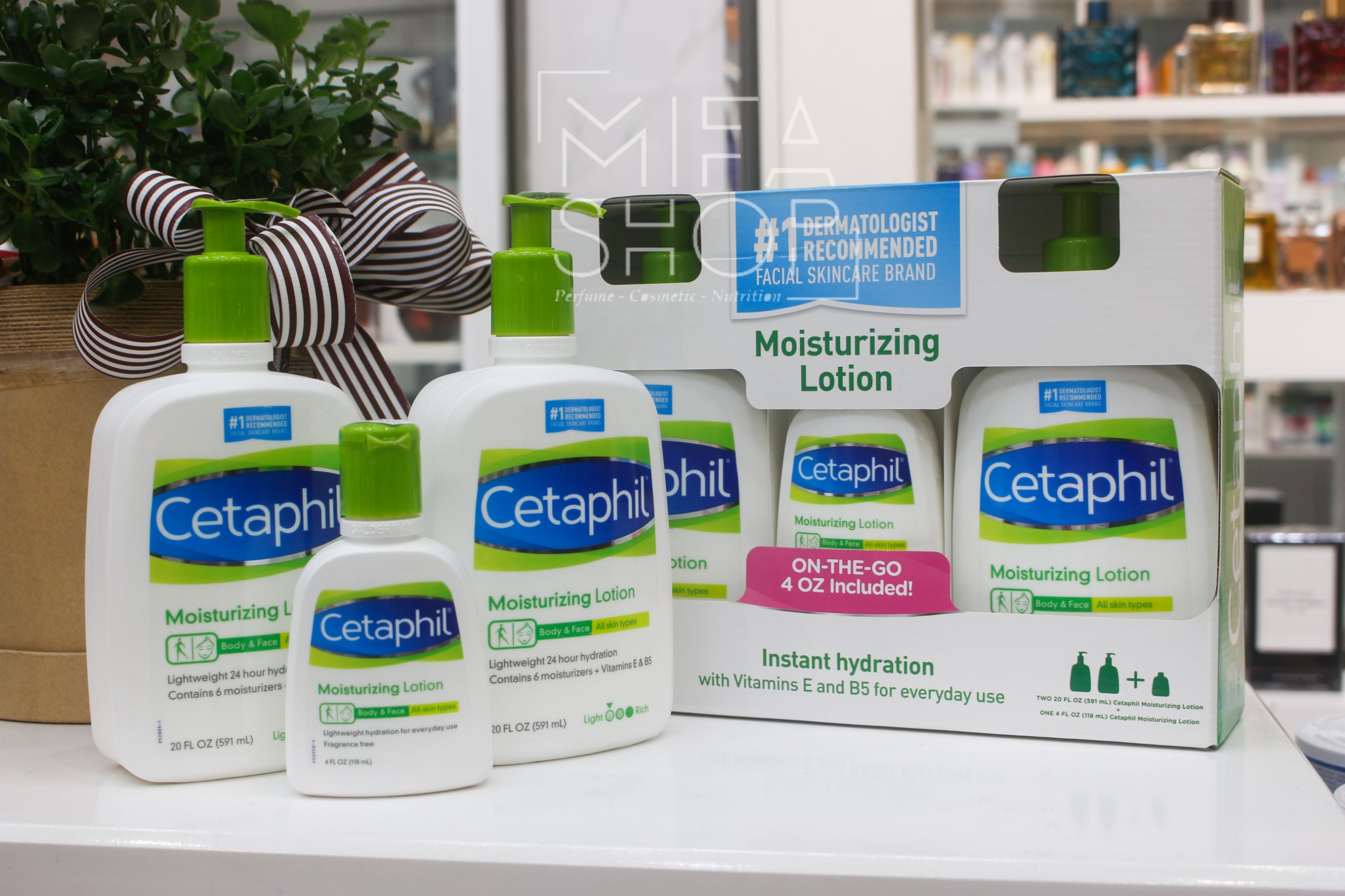 Bộ dưỡng thể cetaphil 2x 591ml mini 118ml