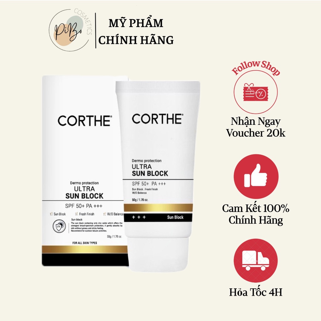 Kem Chống Nắng Chính Hãng Corthe Dermoessential Ultra Light Sunblock - Hàn Quốc