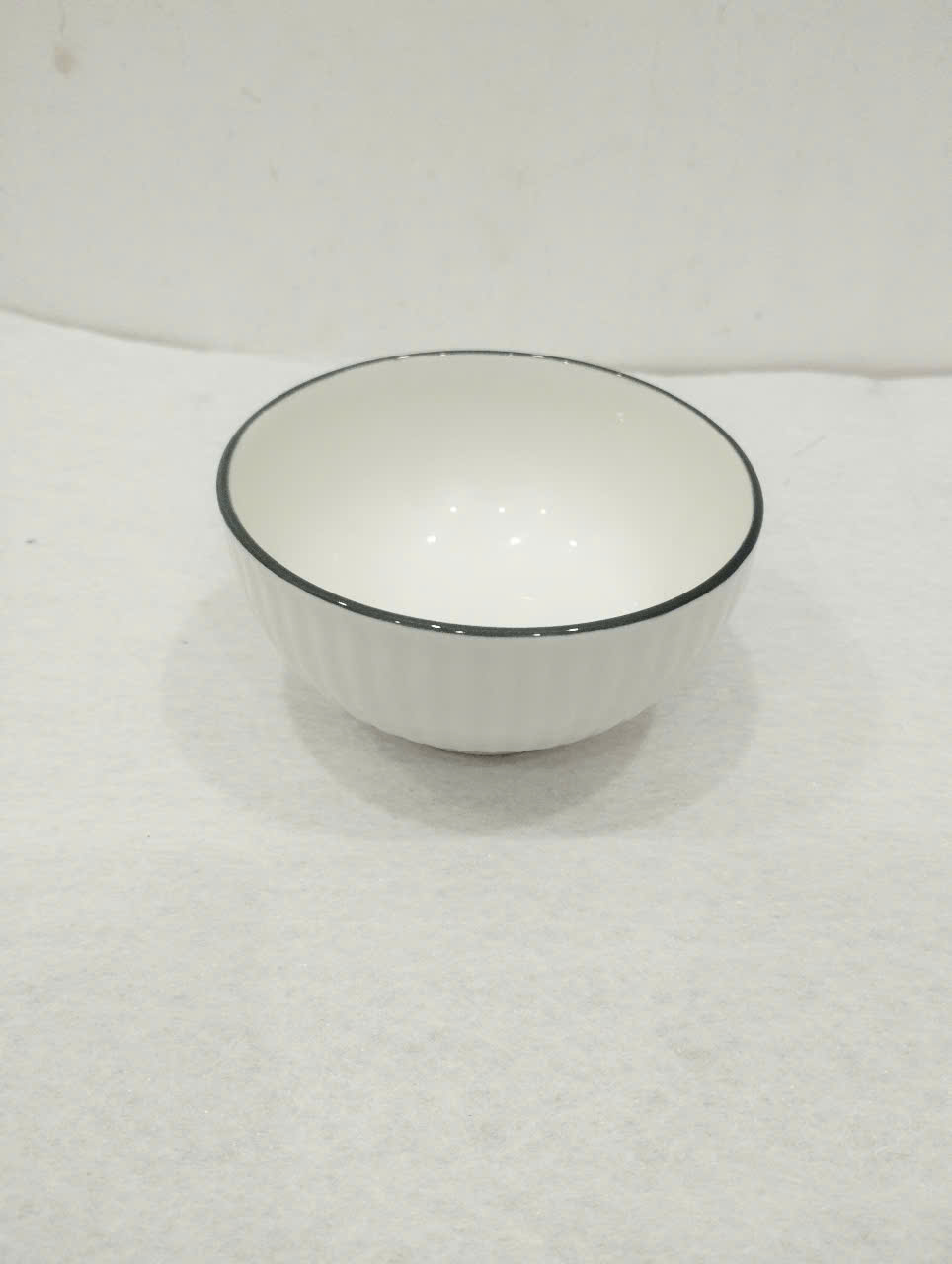 Combo 10 chén hoặc 5 chén chấm sứ sọc viền đen 9cm