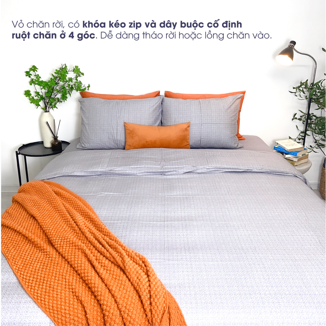 [CM2003] Bộ chăn ga Changmi Bedding 100% lụa siêu mềm Micro Modal. Chăn ga lụa mùa hè - 5 món