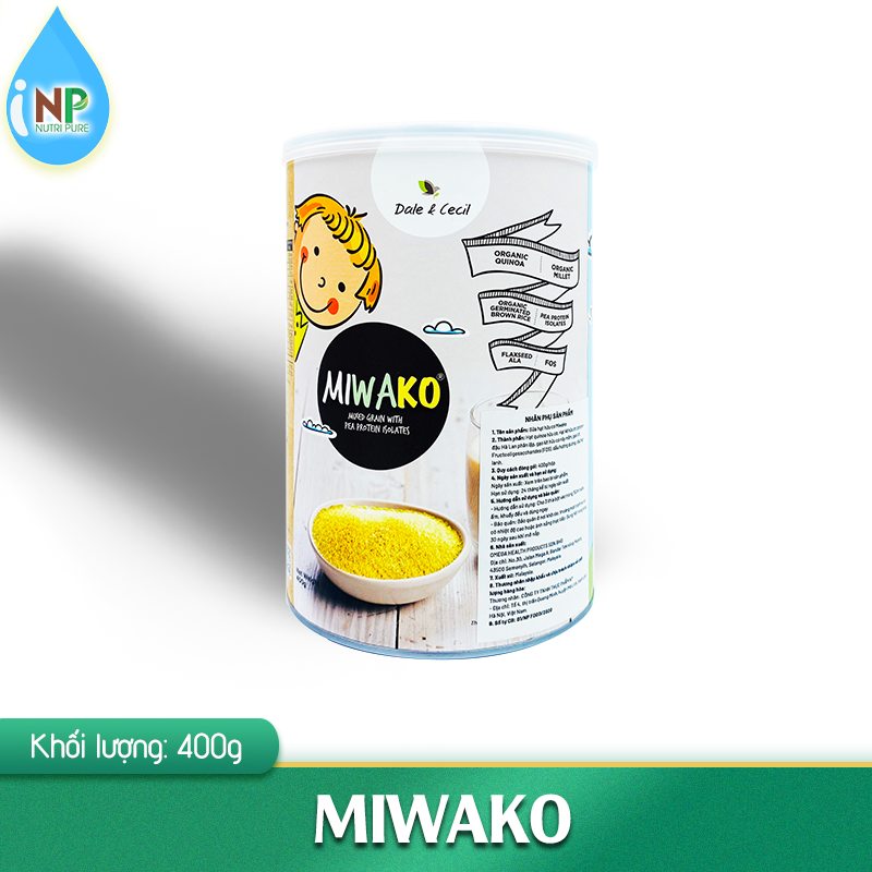 Sữa thực vật hữu cơ Miwako Hộp 400g