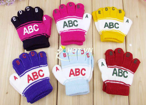 Bao tay len trẻ em ABC