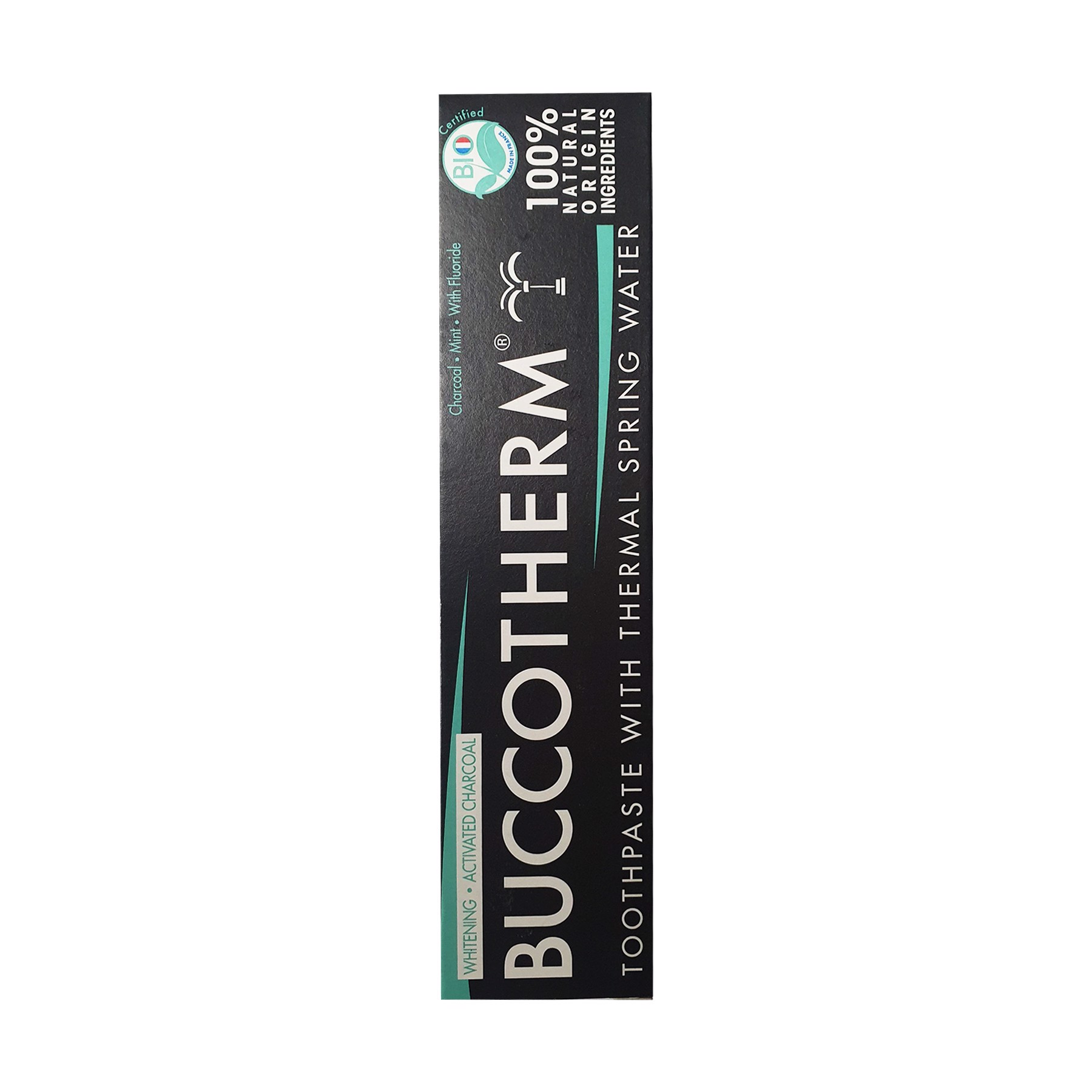 Kem đánh răng hữu cơ than hoạt tính Buccotherm 75ml