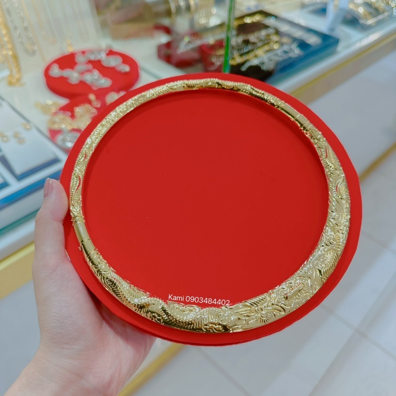 Kiềng cổ cưới long phụng lớn hs cho cô dâu ngày cưới đính hôn Kami trang sức sỉ KHS24K