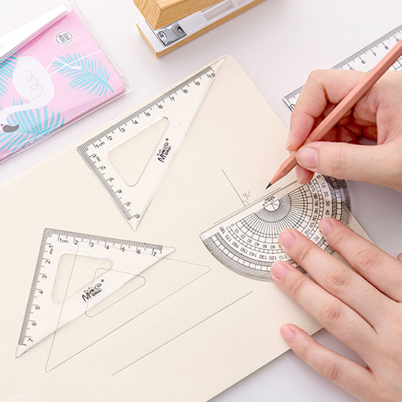 Thước Bộ 4 Món Aihao Dài 20cm