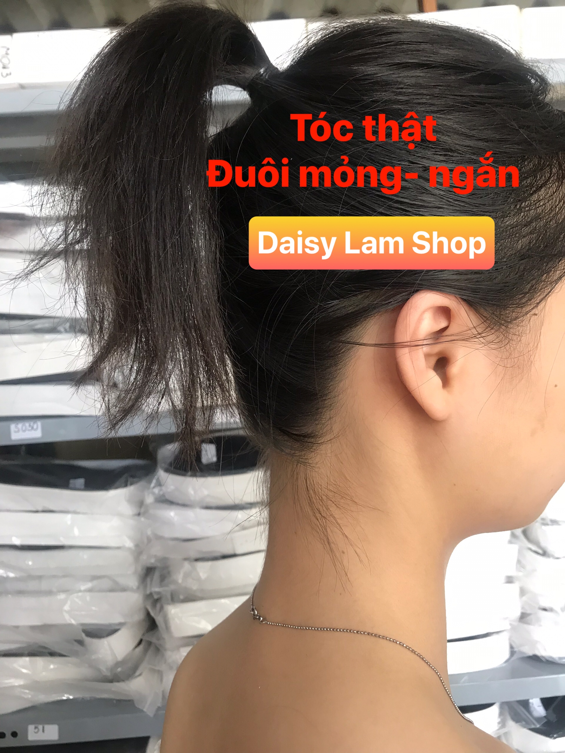 CỘT TÓC THẲNG DÀI 75CM QUA EO C008