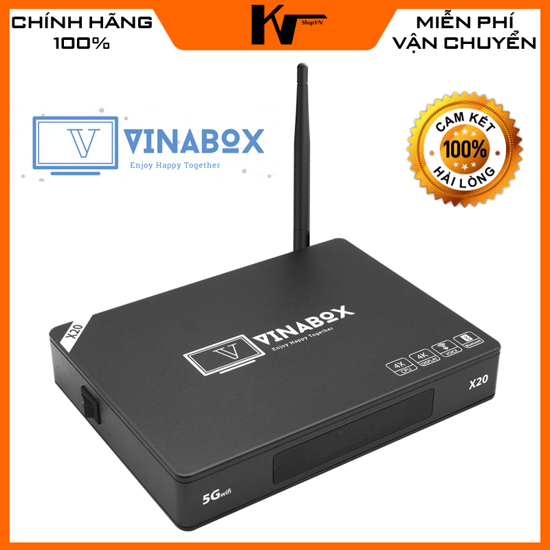 Đầu Android Vinabox X20 Siêu phẩm 2020 Ram 4GB Android 10 Wifi AC Bluetooth