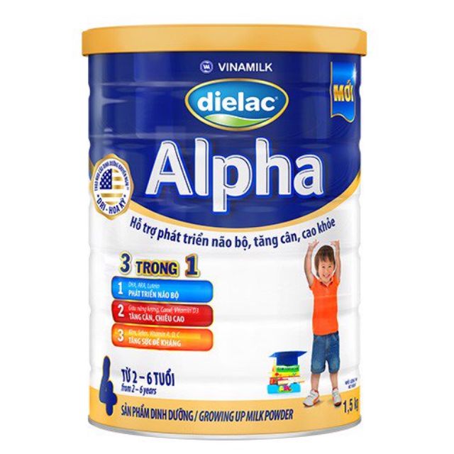 Sữa bột vinamilk dielac alpha step 4 1500g