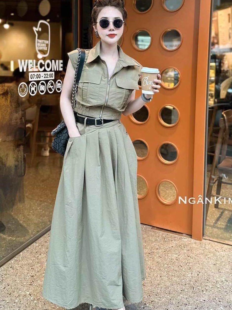 Set chân váy túi hộp Hot Trend