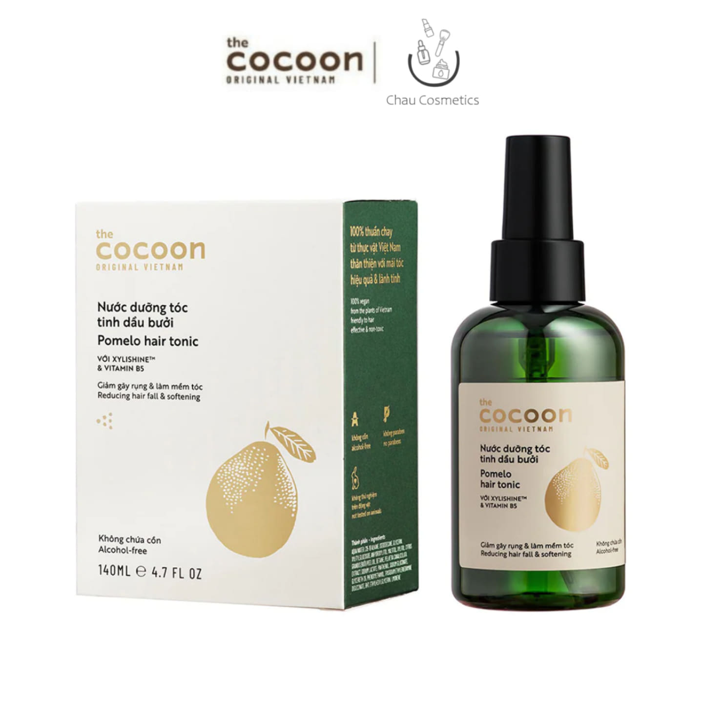Nước Dưỡng Tóc Tinh Dầu Bưởi Cocoon 140Ml