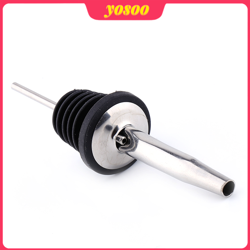 Stainless Steel Liquor Spirit Pourer Flow Wine Bottle Pour Spout Stopper Cap New