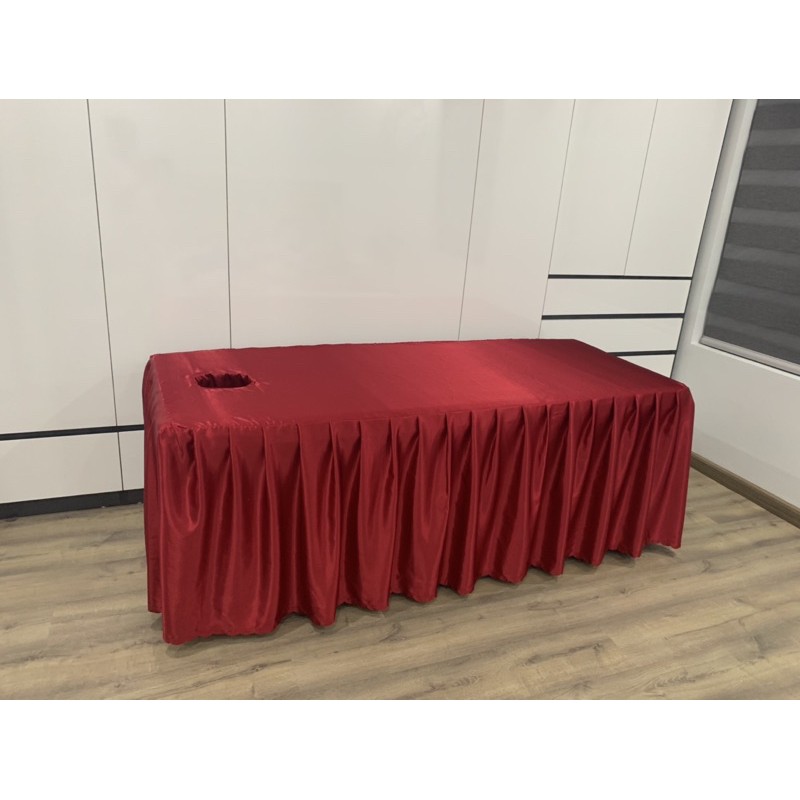 Drap/ ga phi lụa spa, giường gội đầu may đo theo kích thước