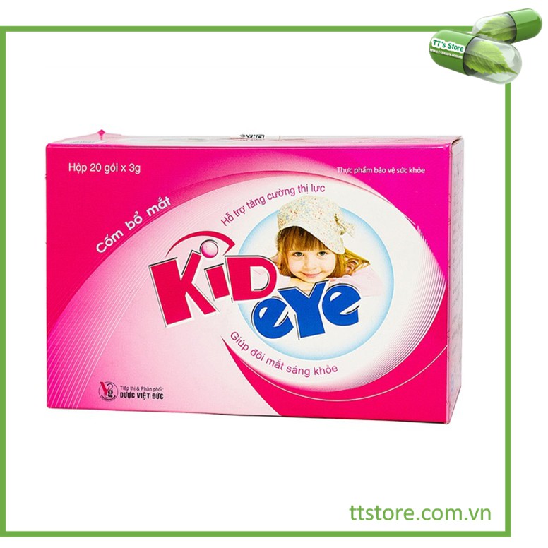 [HCM]Cốm bổ mắt trẻ em Kid Eye (Hộp 20 gói) [Kideye kids eye]