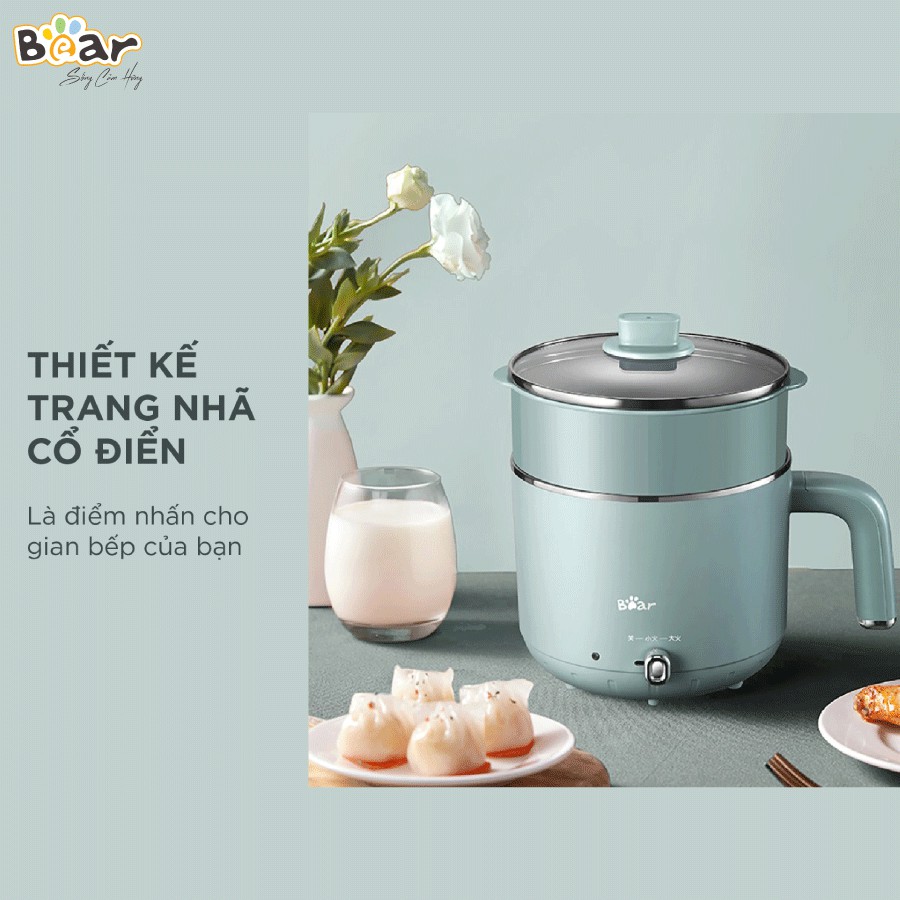 Nồi lẩu hấp đa năng Bear DRG-D12M5 - Bản QT
