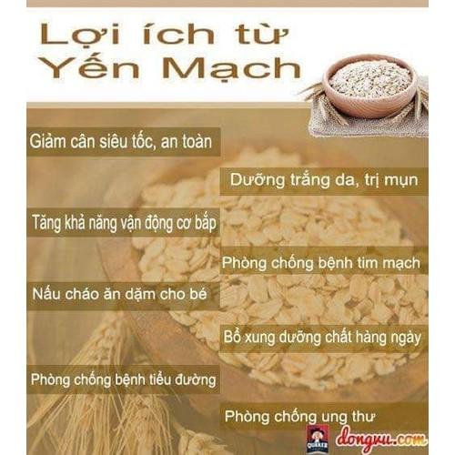 [HCM]Yến Mạch Canada Cán Dẹt 500gam