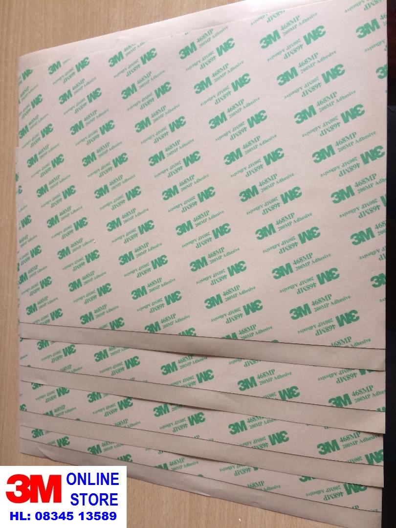 BĂNG KEO 2 MẶT DÁN LOGO 3M 468MP khổ A4 (200mm x 290mm)