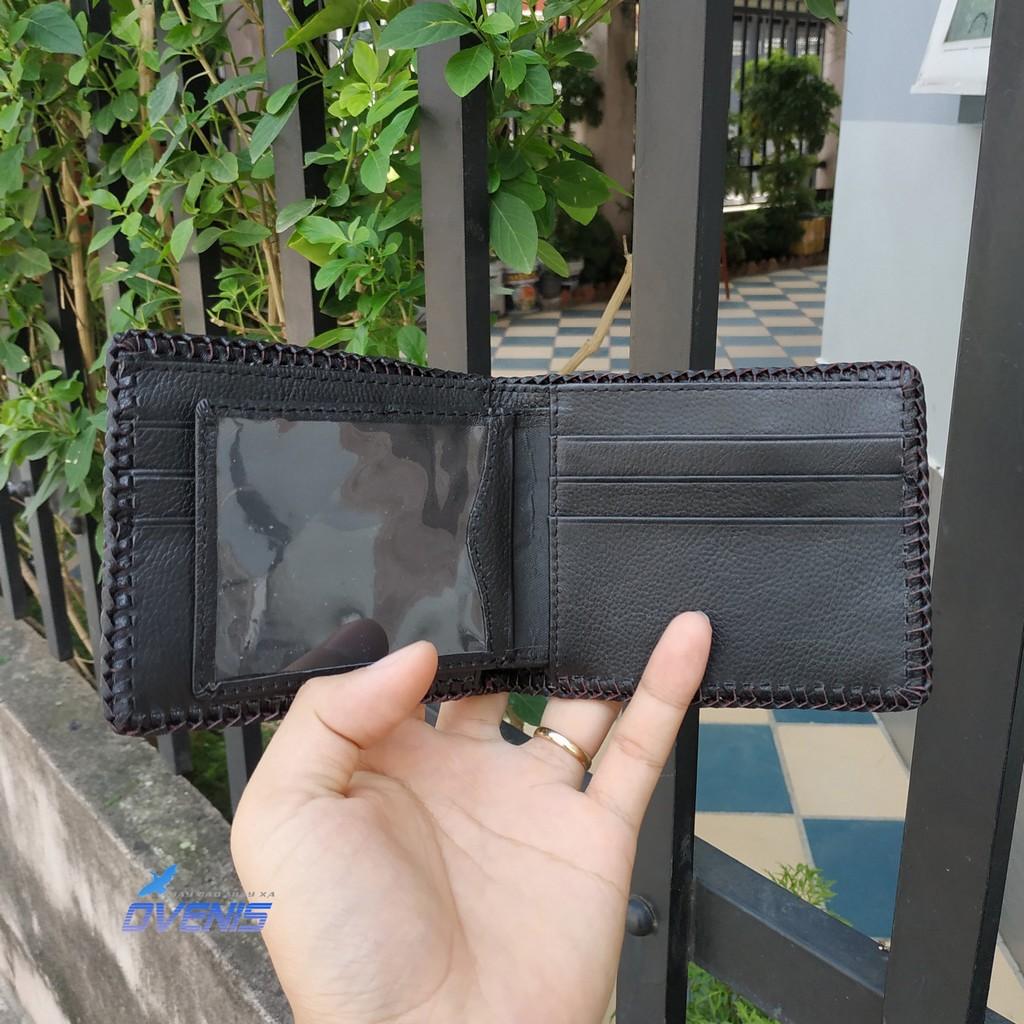 [FREE SHIP] Bóp Da Cá Sấu Đan Viền Thủ Công Cao Cấp [GÙ CÁ SẤU LỚN RẤT BỀN]