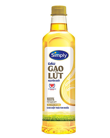 Dầu Ăn Simply Gạo Lức Cao Cấp 1L